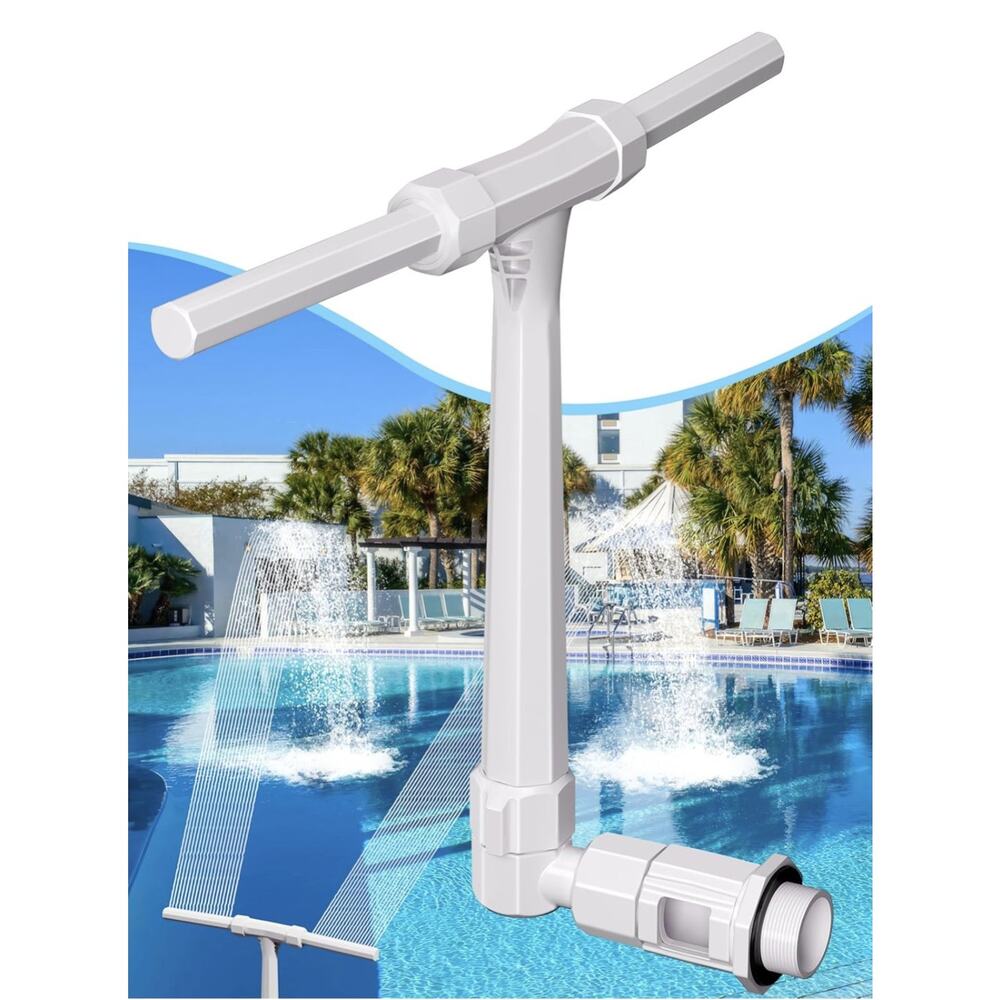 Pool Fountain Above Swimming Pools, Adjustable Water Dual Spray‎ Sprinkle